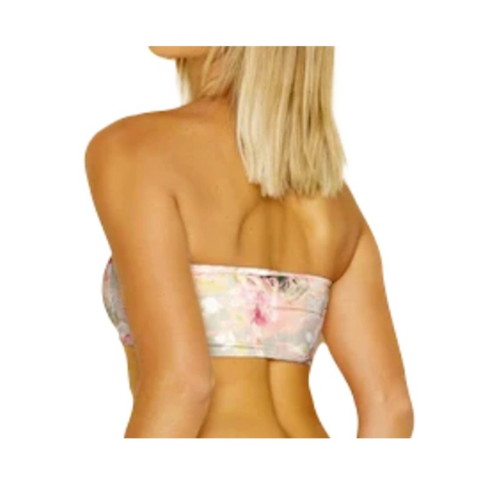 NWT Dippin' Daisy XS Floral English Garden Reversible Bandeau Bikini Top 117326 - Picture 4 of 4
